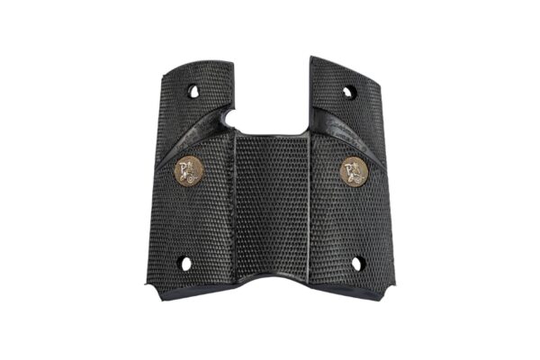 Pachmayr 02545 Signature Grip Wraparound Checkered Black Rubber for Colt Officer