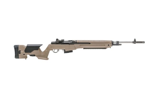 Springfield Armory MP9820C65 M1A Loaded Precision 6.5 Creedmoor 10+1 22" National Match Stainless Steel Barrel w/Flash Suppressor, Black Parkerized Receiver, Archangel Desert Flat Dark Earth Precision Stock w/Adjustable LOP & Comb