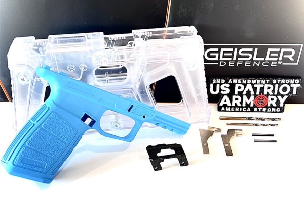 GEISLER DEFENCE NEW IMPROVED 80% 19X Gen-2 LIGHT BLUE FRAME & JIG